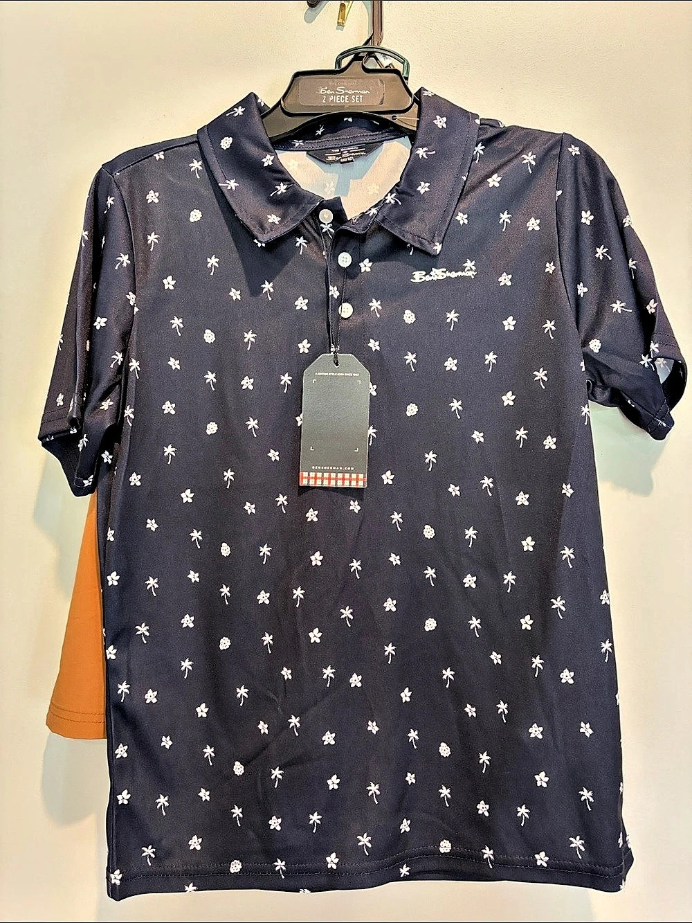 Ben Sherman 2 Piece Set boys Polo & Shorts Set Medium NWT